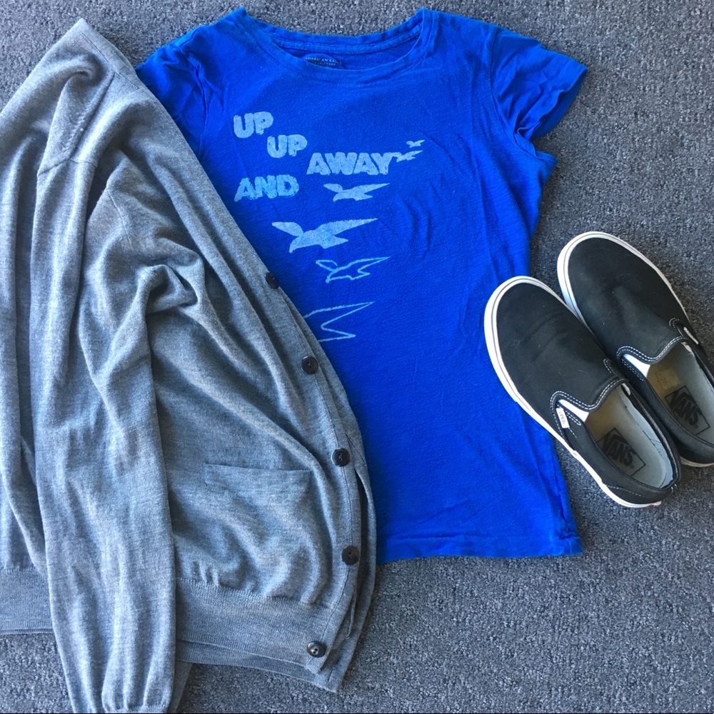 Blue tee